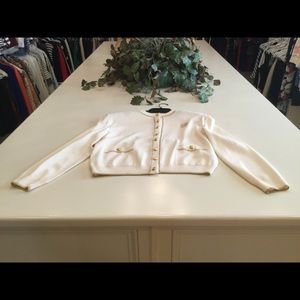St John Collection Jacket - White, Gold, Buttons